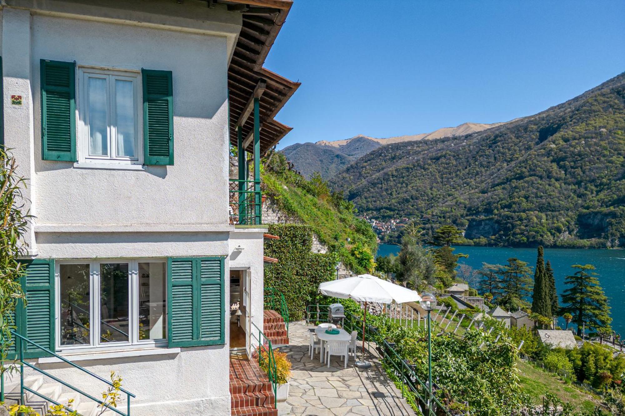 Casa Bambu - Splendida Vista Lago E Posto Auto Laglio Exteriér fotografie